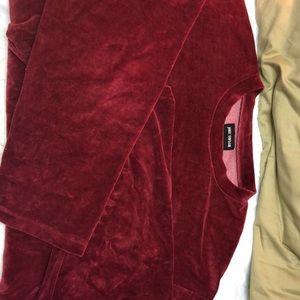 Red long sleeve soft shirt